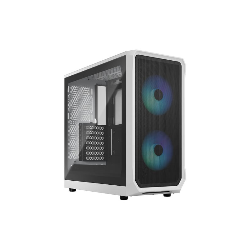 case fractal design midi tower focus 2 atx/micro atx/mini itx bianco