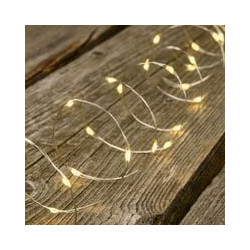 catena luminosa decorativa lotti 400 micro led bianco caldo