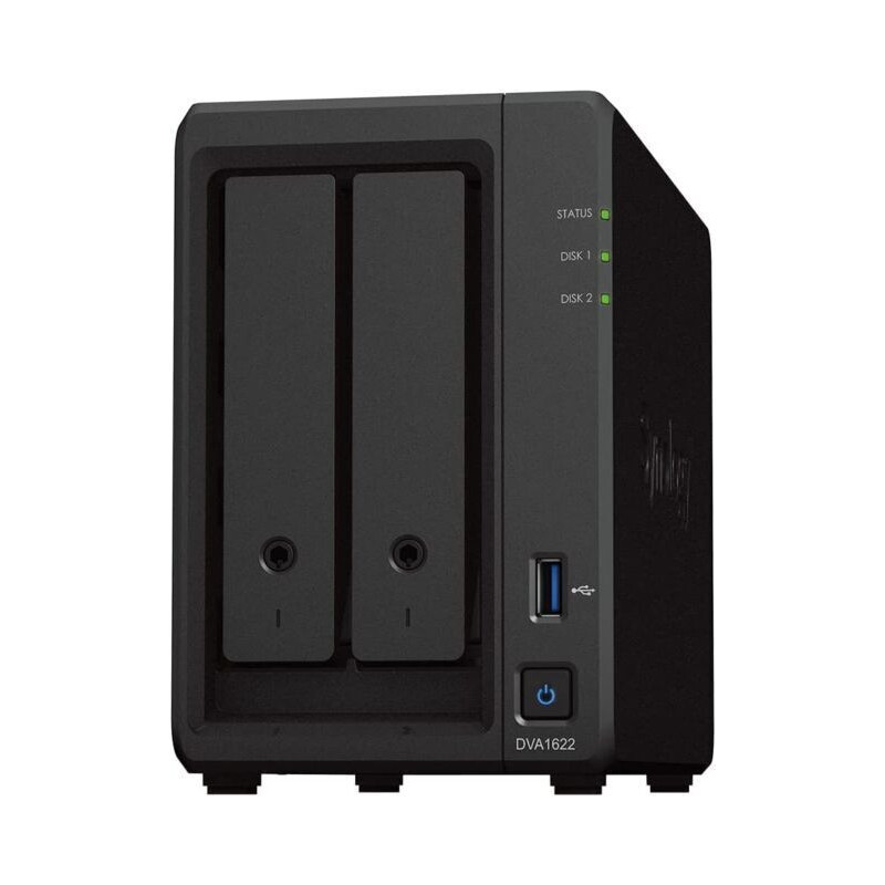 nas synology dva1622 16 canali deep learning nvr nero [dva1622]