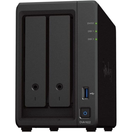 nas synology dva1622 16 canali deep learning nvr nero [dva1622]