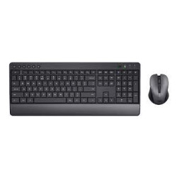 tastiera trust trezo wirless con mouse nero [24530trs]