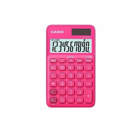 calcolatrice tascabile casio sl-310uc-rd 10 cifre rosso [sl-310uc-rd