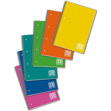 Maxiquaderno spiralato ppl 210x297mm a4 80fg+1 80gr 5mm one color