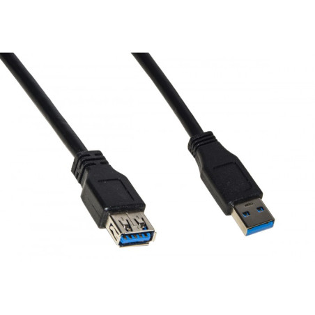 cavo prolunga link usb 3.0 a-a 3mt m/f in rame nero [lkcu3030]