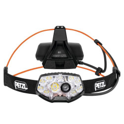 lampada frontale petzl nao rl 1500 lumen ultra legero 145g nero [e105aa00]