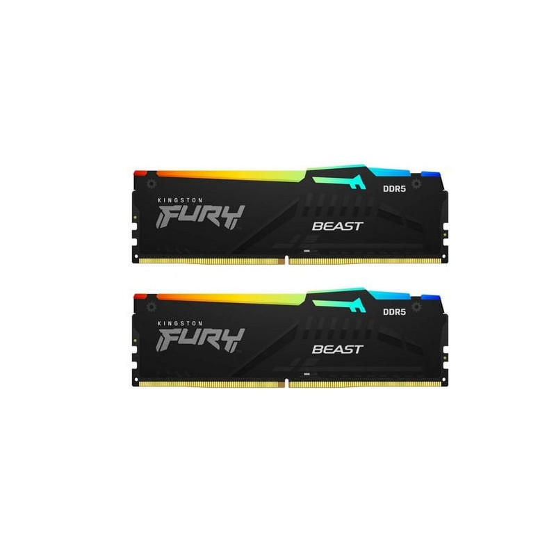 ram dimm ddr5 16gb 2x8 kingston fury 6000mt/s cl36 2pz azzurro/nero