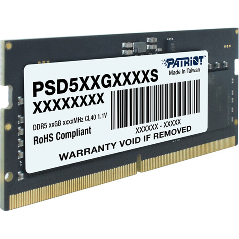 ram so-dimm ddr5 16gb patriot 5600mhz 1 rank [psd516g560081s]
