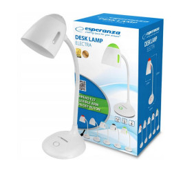 lampada da scrivania esperanza eld110w bianco [eld110w]