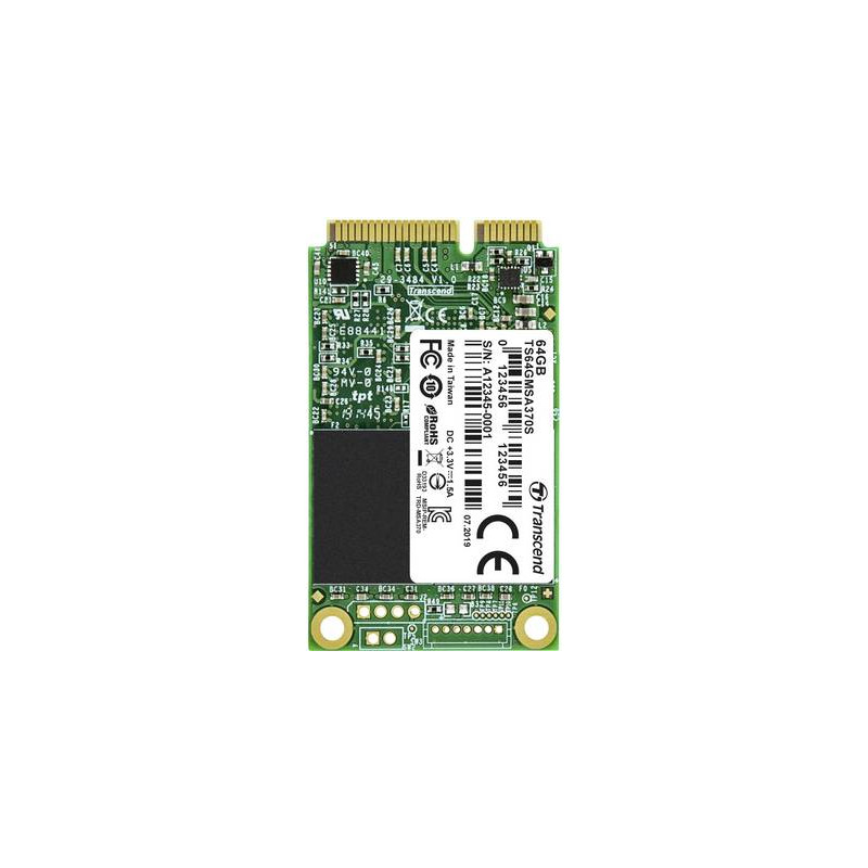 ssd 64gb transcend 370s msata sata iii 6gbit/s [ts64gmsa370s]