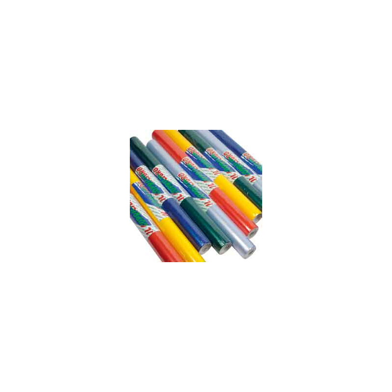 Rotolo coprilibro 45cm x 5mt ppl goffrato trasparente col. assortiti