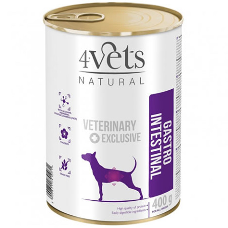 cibo umido per cani 4vets naturale gastro intestinale 400g