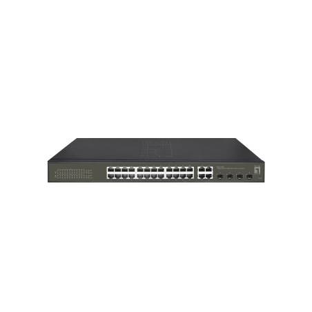 switch levelone gestito l2 smart lite 24xrj45 4xsfp combo 19"