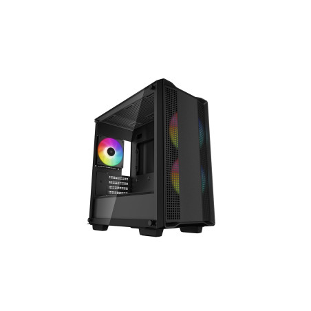 case deepcool mini tower m-atx m-itx argb nero [r-cc360-bkapm3-g-1]