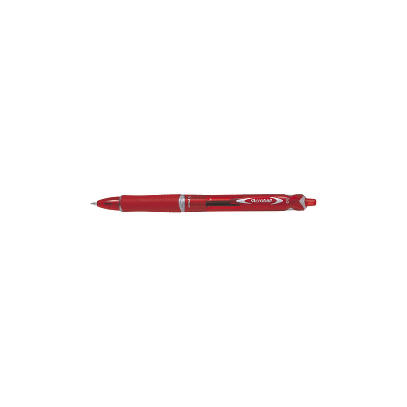 Penna sfera scatto acroball plastic 0.7mm rosso begreen pilot [040312]