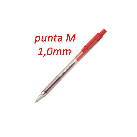 Penna sfera scatto bp-s matic rosso media 1.0mm pilot [001622]