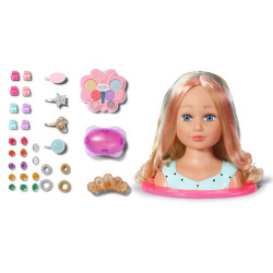 set da gioco bambola zapf creation baby born styling head princess