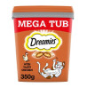 mangime dreamies mega tub con pollo per gatti 350g