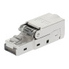 connettore plug intellinet rj45 8p8c cat.6a schermato stp argento