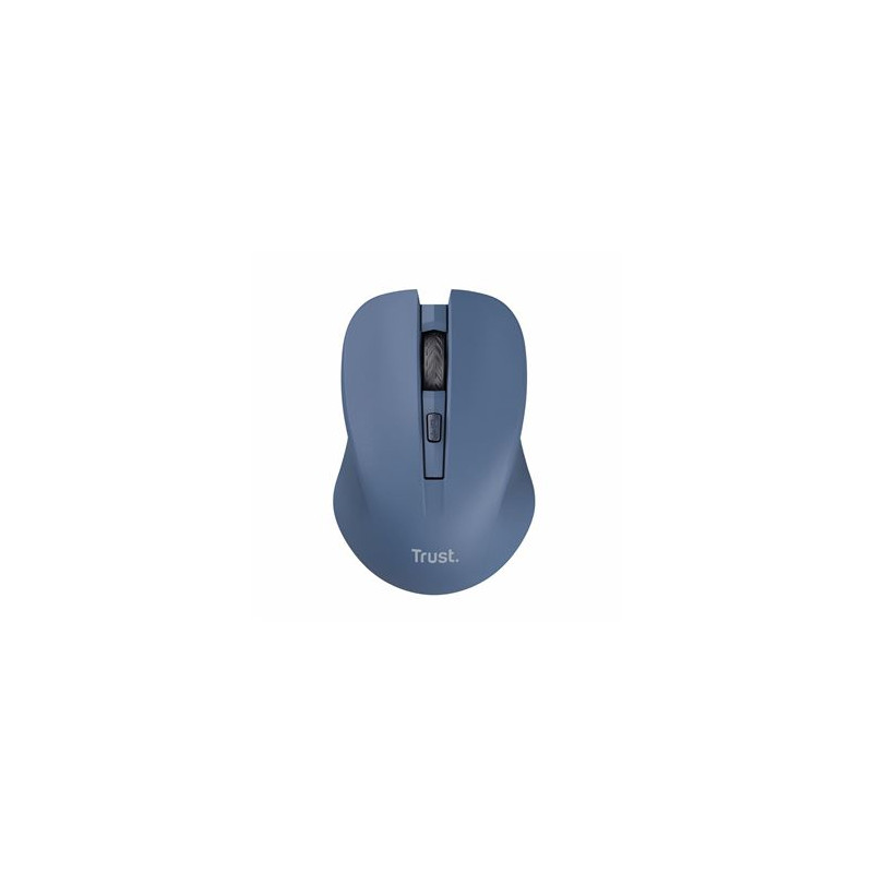 mouse trust mydo silent wireless ottico 1800dpi blu [25041]
