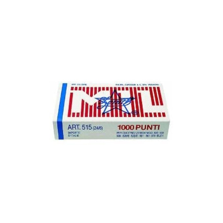 Punti cucitrice zenith 1000 punti 515 (24/6) in acciaio [0305151601]