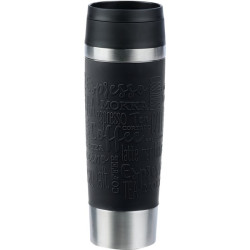 thermos emsa travel mug classic 500ml in acciaio inossidabile/nero
