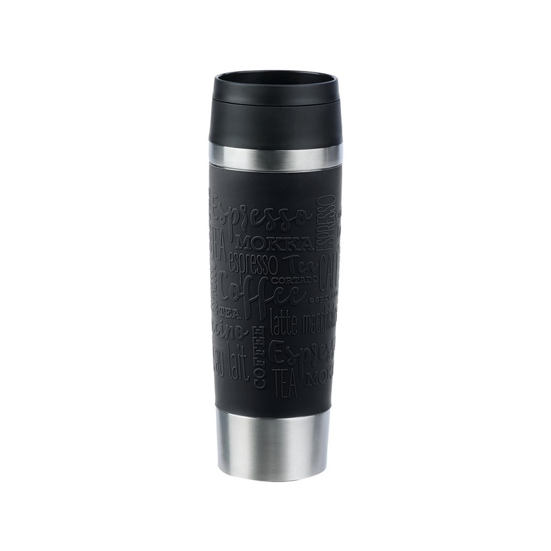 thermos emsa travel mug classic 500ml in acciaio inossidabile/nero