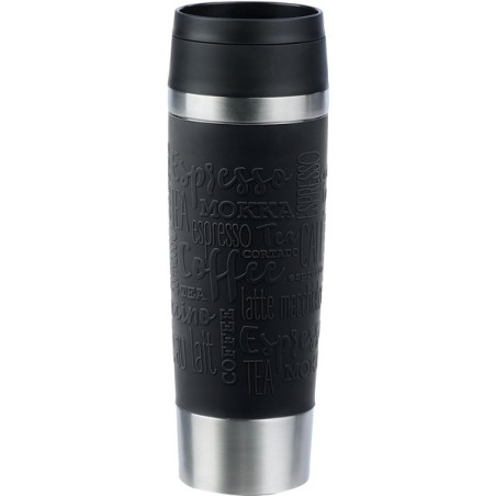 thermos emsa travel mug classic 500ml in acciaio inossidabile/nero
