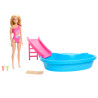 bambola alla moda mattel barbie hrj74 con piscina multicolore [hrj74]