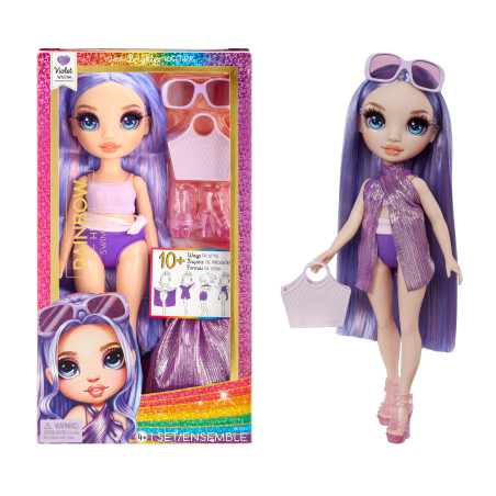 bambola mga swim & style fashion doll violet multicolore