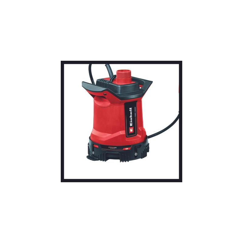 pompa per acqua einhell ge-dp 18/25 ll li batteria 18v nero/rosso
