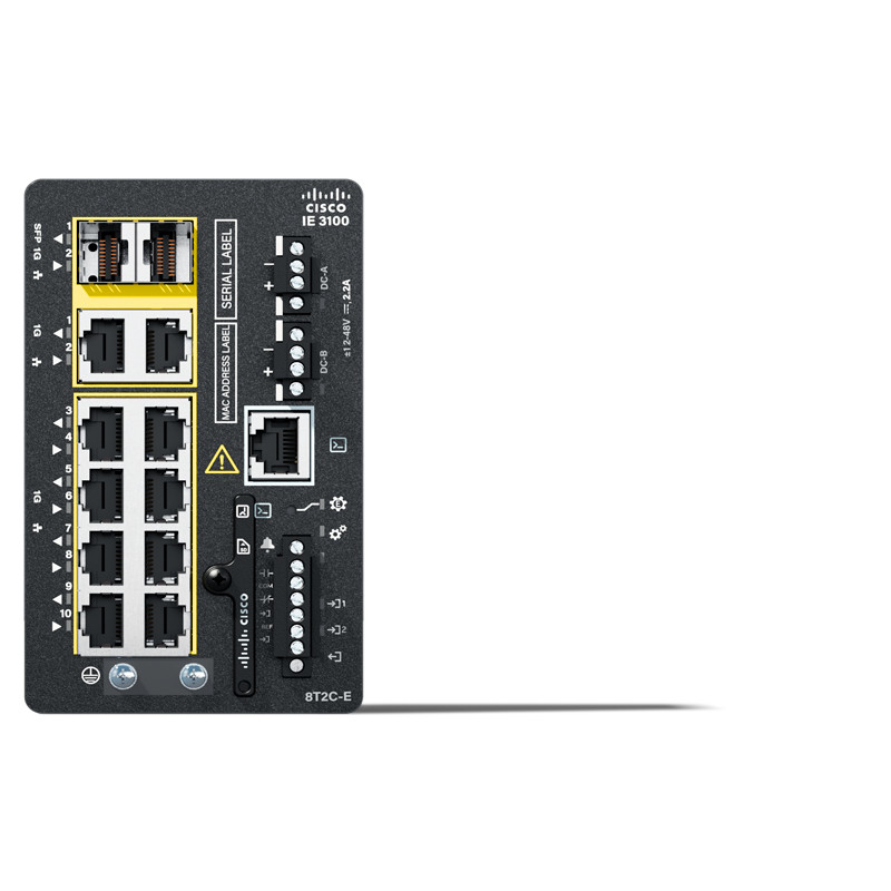 switch cisco catalyst ie-3100-8t2c-e gestito l2 8 porte