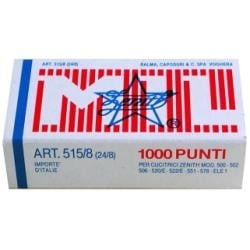 Punti cucitrice zenith 1000 punti 515/8 (24/8) in acciaio [0305151801]