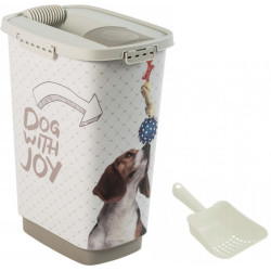 contenitore per mangime rotho cody cane 25l beige [4001910535]