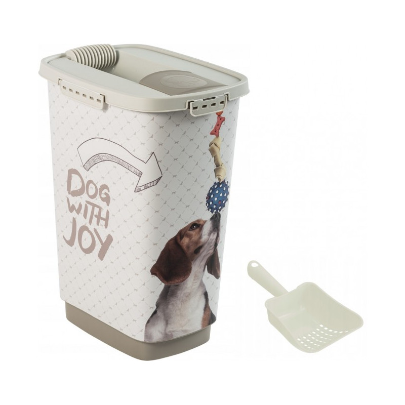 contenitore per mangime rotho cody cane 25l beige [4001910535]