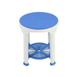 sgabello da bagno reha fund rf-824 girevole con ruote max 150kg