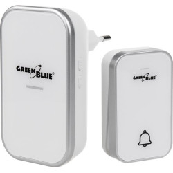 campanello greenblue gb157w cinetico senza fili/batteria ip44 portata