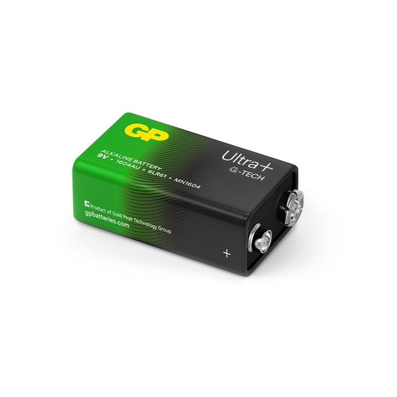 pile alcaline gp batteries ultra plus 6lr61 9v [gpulp1604a442c1]