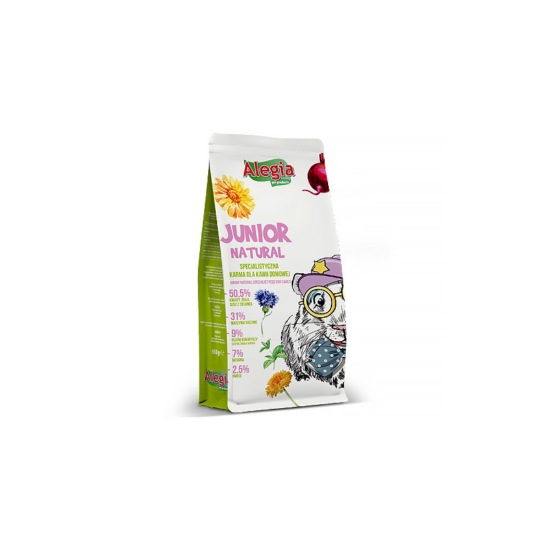 mangime alegia junior natural: cibo per cavie domestiche 650g