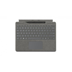 tastiera microsoft surface pro con slim pen platino [8x6-00223]