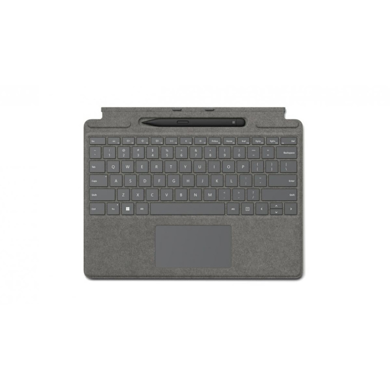 tastiera microsoft surface pro con slim pen platino [8x6-00223]