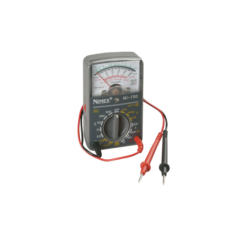 multimetro analogico poly pool pp0011 cat ii 500v nero [pp0011]