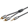 cavo adattatore goobay jack 3.5mm maschio/2xrca maschio dritto 2m