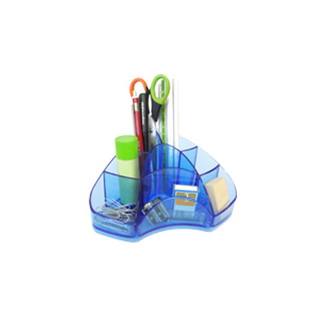 portapenne arda multipot classic azzurro trasparente [tr7121bl]