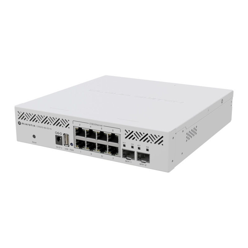 switch mikrotik crs310-8g+2s+in gestito l3 8 porte gigabit ethernet