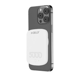 batteria portatile celly magsafe powerbank 5000mah bianco [magpb5000prowh]