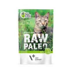 cibo umido vetexpert raw paleo sterilizzato gioco per gatti adulti