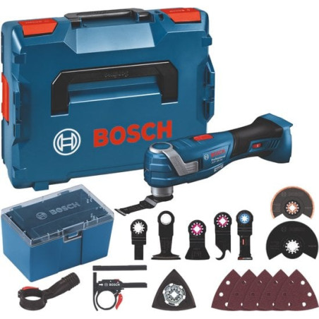 utensile multifunzione bosch gop 18v-34 18v a batteria con accessori
