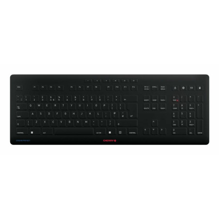tastiera cherry stream protect qwerty wireless nero [jk-8552gb-2]