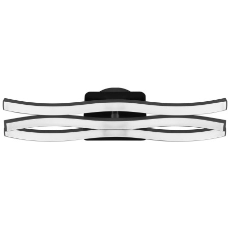 lampada da parete led activjet 17.5w nero [aje-logan]