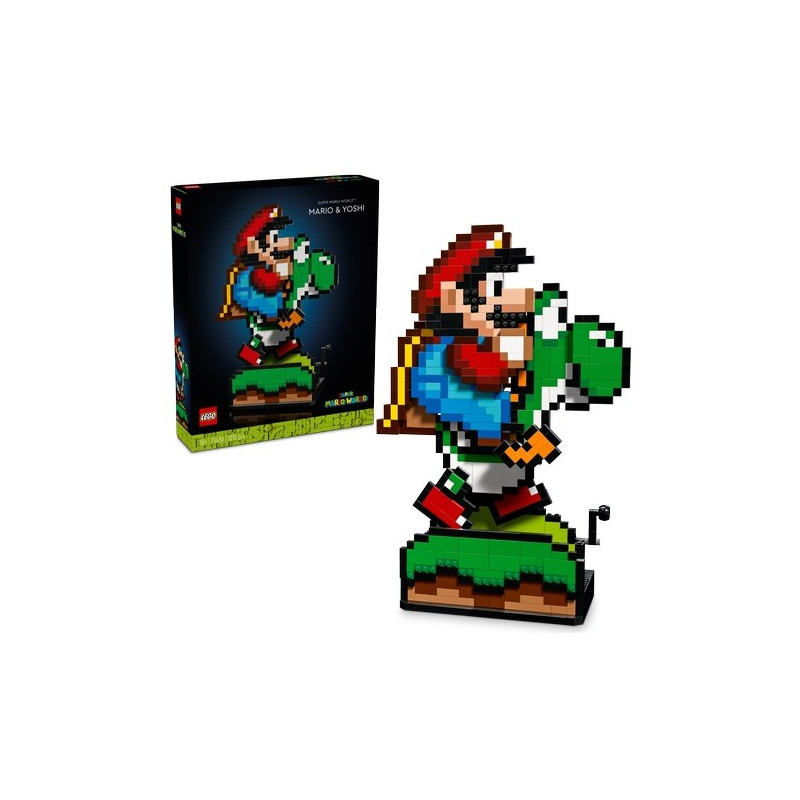 lego super mario world mario/yoshi multicolore 1215pz [71438]